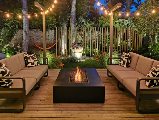 EcoSmart Fire Wharf 65 Ethanol Fire Pit Table