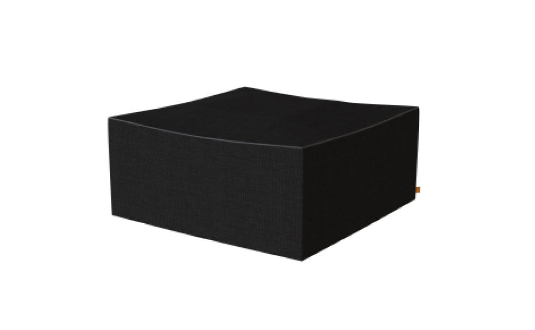Black rectangular box on a white background