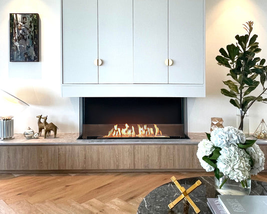 EcoSmart Fire Flex 32BY Bay Ethanol Fireplace Insert - 810mm width viewing area