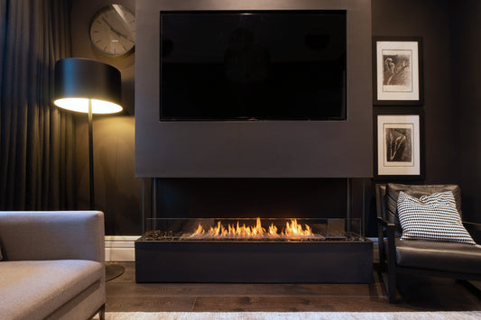 EcoSmart Fire Flex 68BY Bay Ethanol Fireplace Insert - 1730mm width viewing area