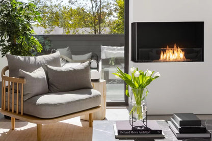 EcoSmart Fire Flex 42LC Left Corner Ethanol Fireplace Insert - 1106mm width viewing area