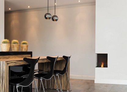 EcoSmart Fire Flex 18LC Left Corner Ethanol Fireplace Insert - 419mm width viewing area