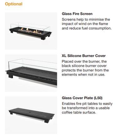 EcoSmart Fire Linear 50 Ethanol Fire Pit Kit