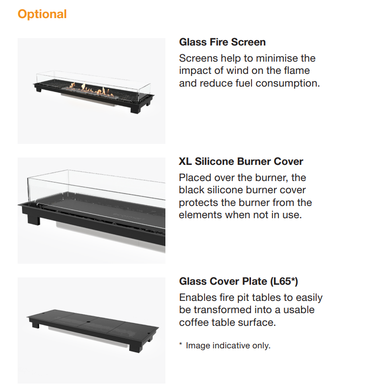 EcoSmart Fire Linear 65 Ethanol Fire Pit Kit