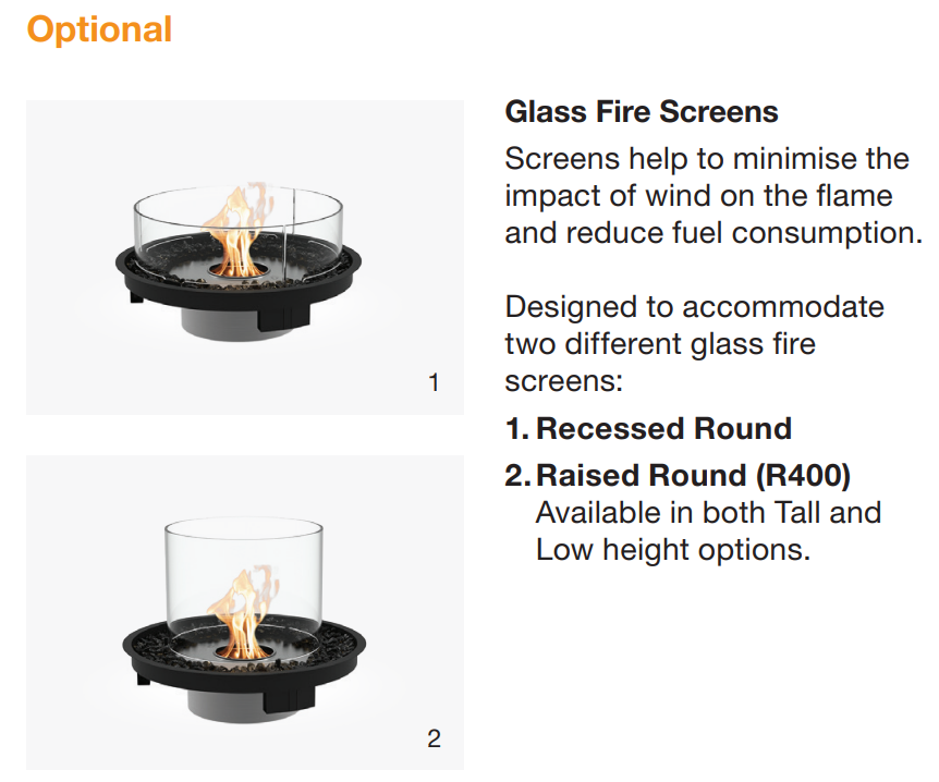EcoSmart Fire Round 20 Ethanol Fire Pit Kit