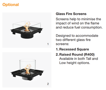 EcoSmart Fire Square 22 Ethanol Fire Pit Kit