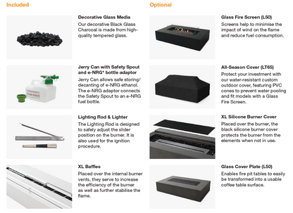 EcoSmart Fire Wharf 65 Ethanol Fire Pit Table