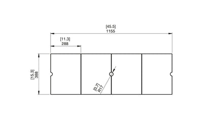 EcoSmart Fire L50 Glass Cover Plate