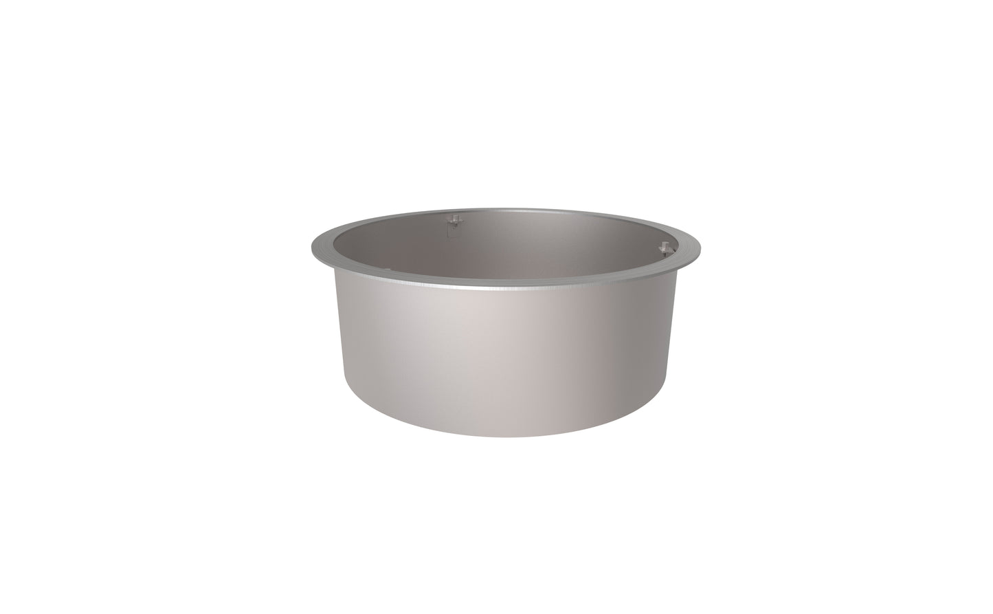 Metal baking dish on a white background
