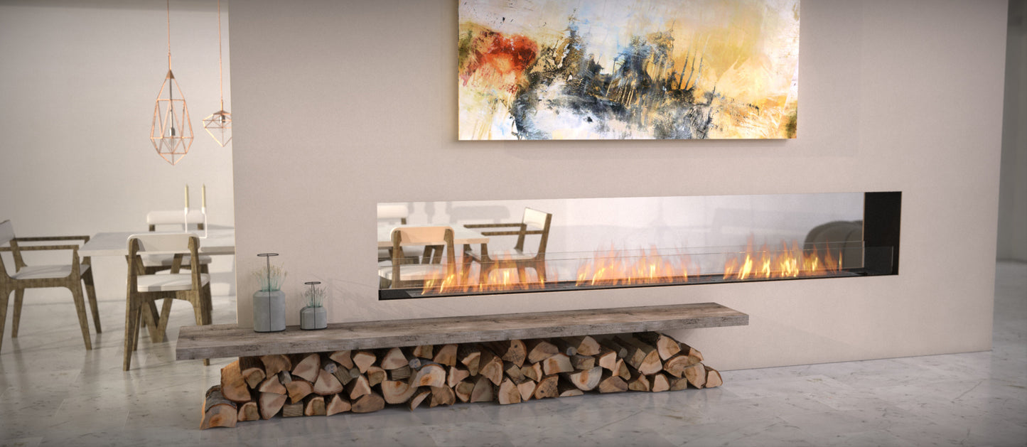 EcoSmart Fire Flex 42DB Double Sided Ethanol Fireplace Insert - 1065mm viewing area