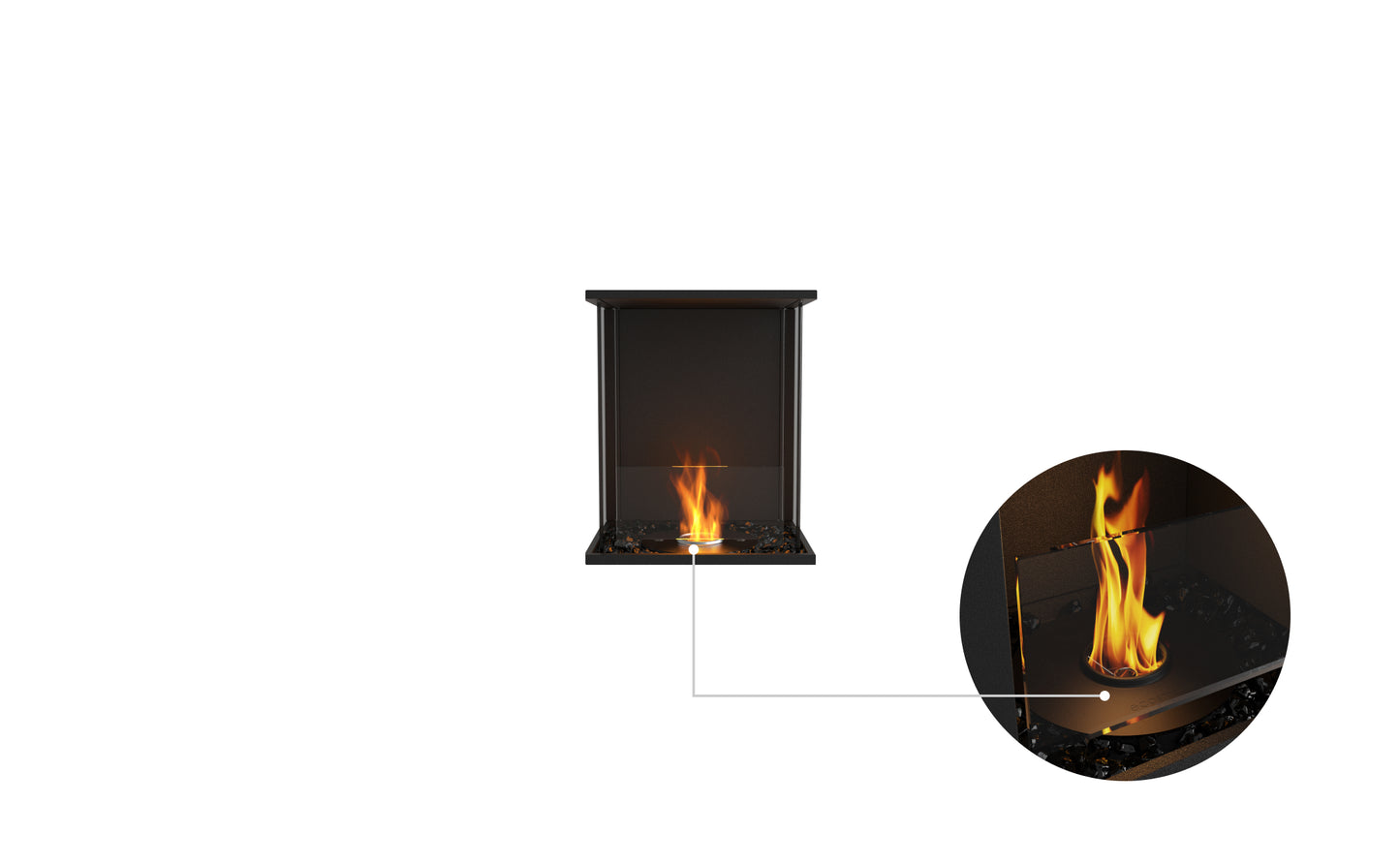 EcoSmart Fire Flex 18BY Bay Ethanol Fireplace Insert