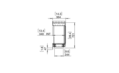 EcoSmart Fire Flex 18BY Bay Ethanol Fireplace Insert