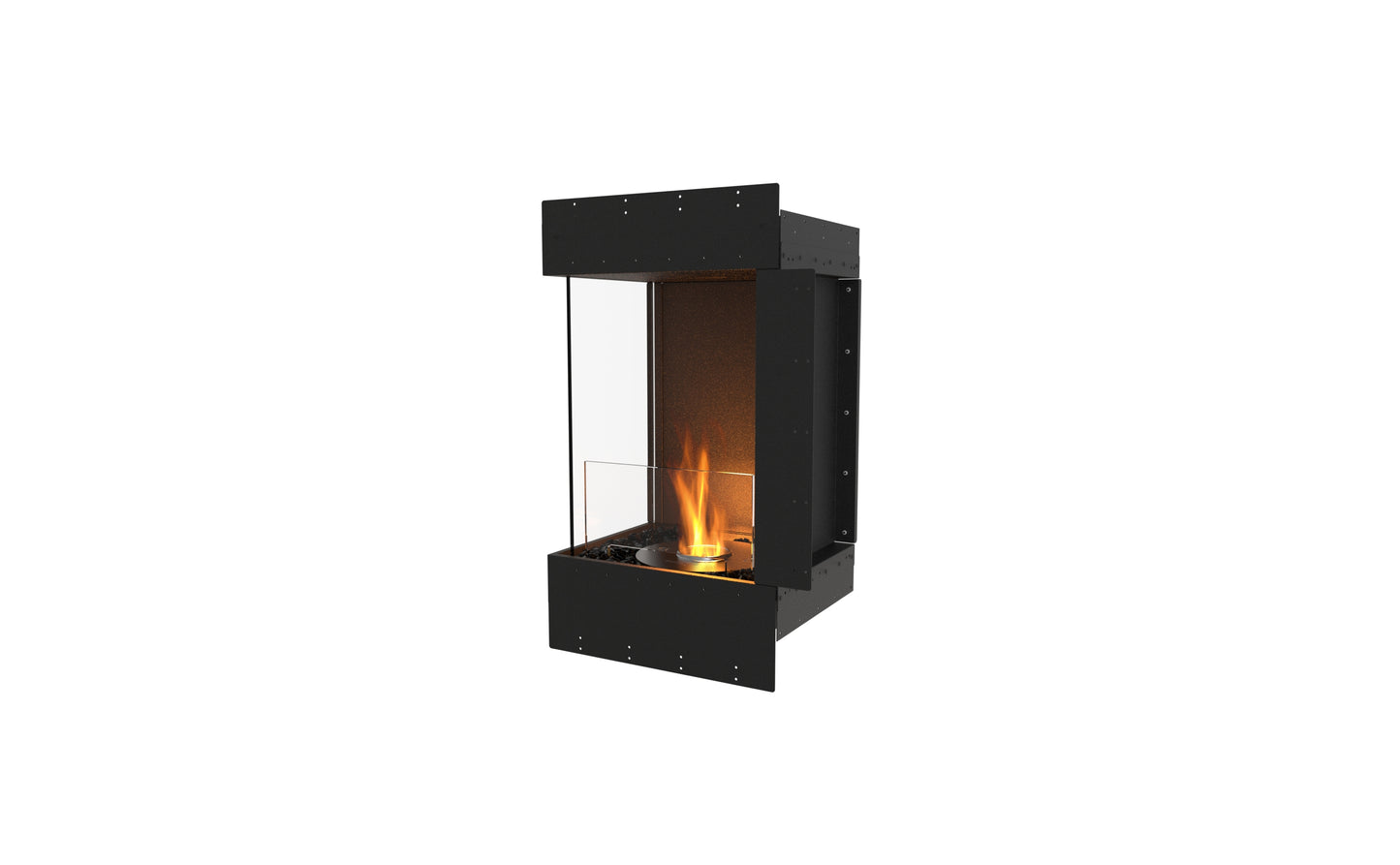 EcoSmart Fire Flex 18LC Left Corner Ethanol Fireplace Insert - 419mm width viewing area