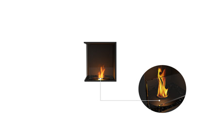 EcoSmart Fire Flex 18LC Left Corner Ethanol Fireplace Insert - 419mm width viewing area