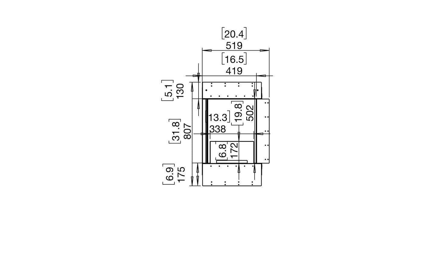 EcoSmart Fire Flex 18LC Left Corner Ethanol Fireplace Insert - 419mm width viewing area