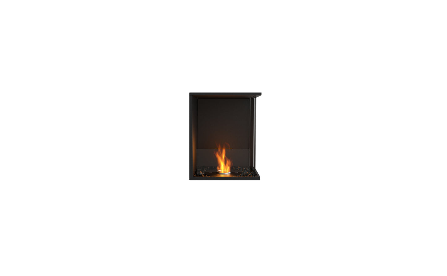 EcoSmart Fire Flex 18RC Right Corner Ethanol Fireplace Insert - 419mm width viewing area
