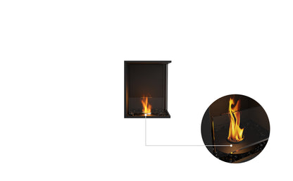 EcoSmart Fire Flex 18RC Right Corner Ethanol Fireplace Insert - 419mm width viewing area