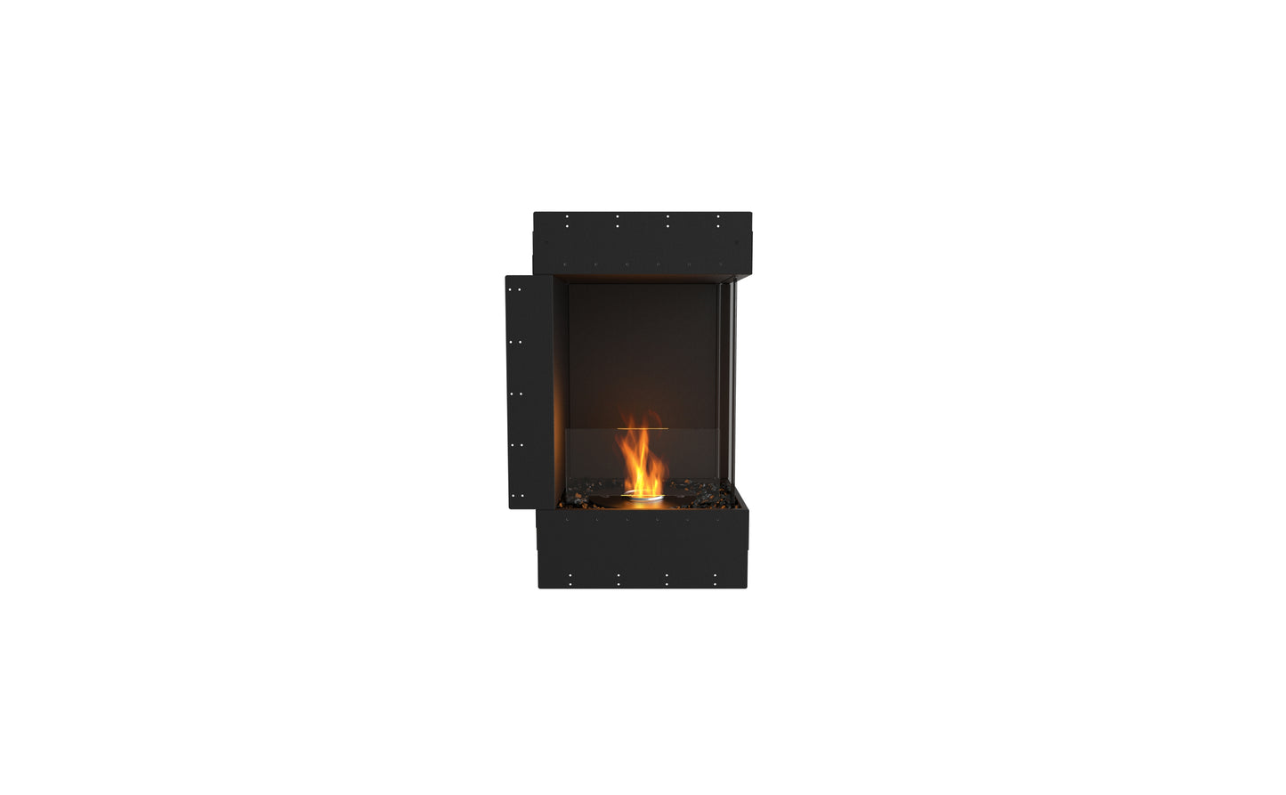 EcoSmart Fire Flex 18RC Right Corner Ethanol Fireplace Insert - 419mm width viewing area