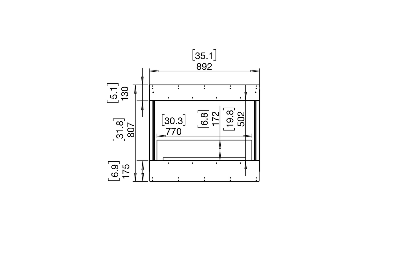 EcoSmart Fire Flex 32BY Bay Ethanol Fireplace Insert