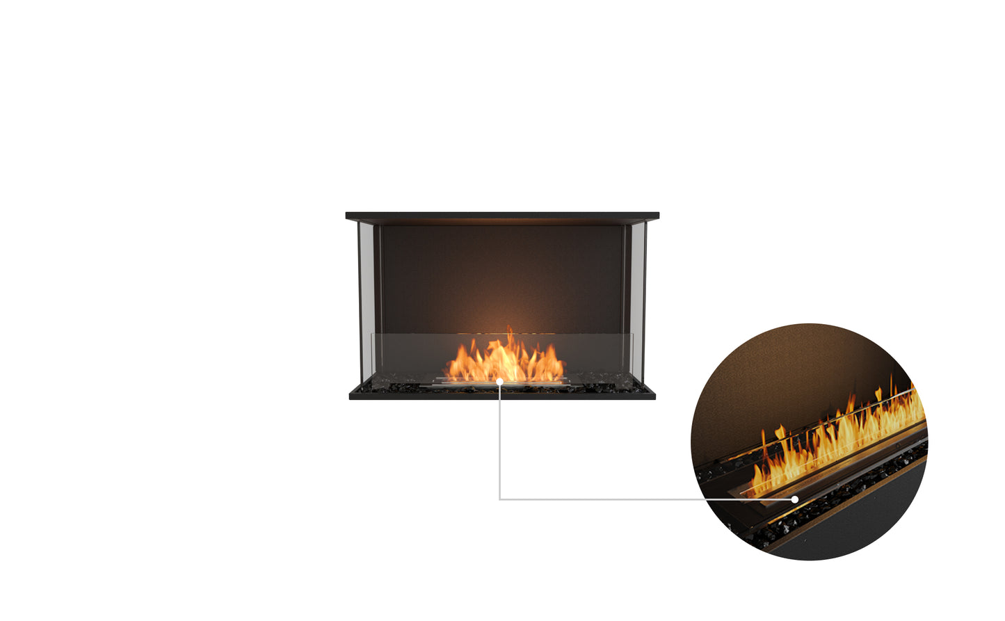EcoSmart Fire Flex 32BY Bay Ethanol Fireplace Insert
