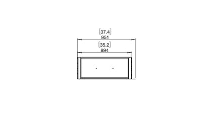 EcoSmart Fire Flex 32LC Left Corner Ethanol Fireplace Insert - 851mm width viewing area