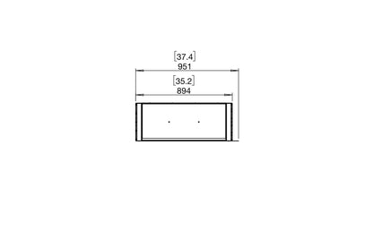 EcoSmart Fire Flex 32PN Peninsula Ethanol Fireplace Insert - 851mm Viewing area