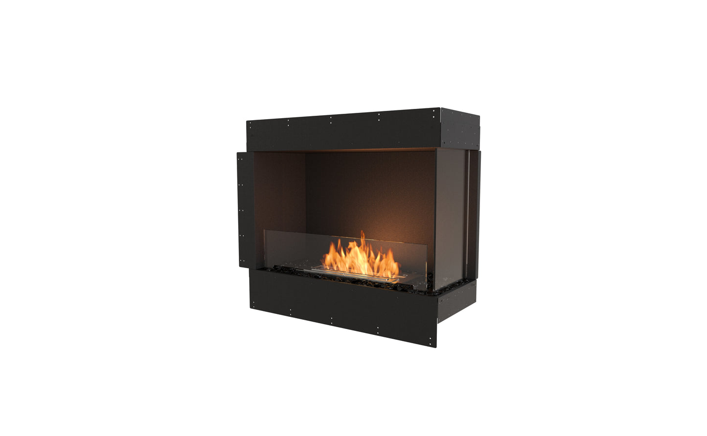 EcoSmart Fire Flex 32RC Right Corner Ethanol Fireplace Insert - 851mm width viewing area