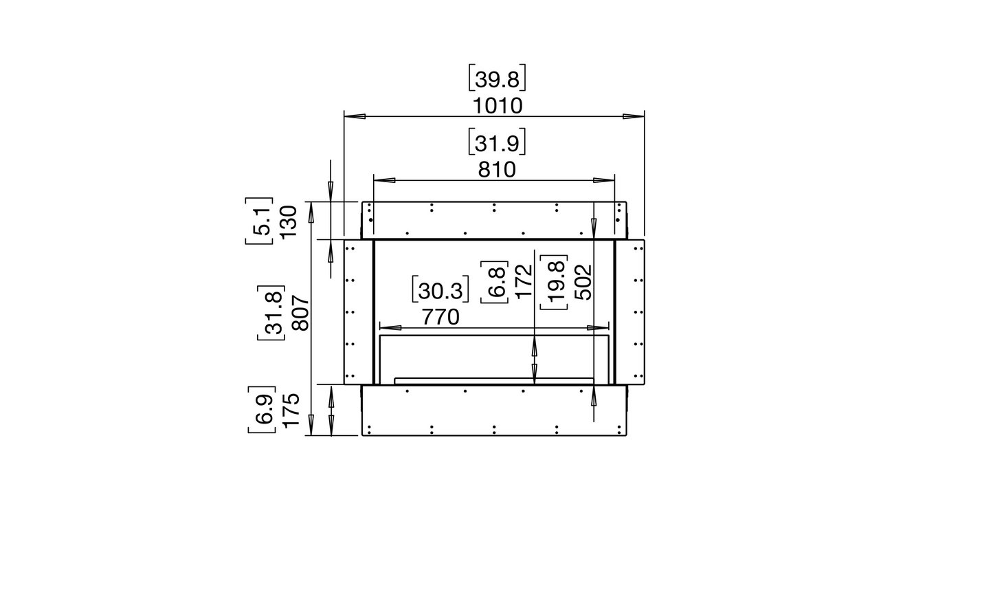 EcoSmart Fire Flex 32SS Single Sided Ethanol Fireplace Insert