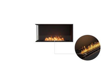 EcoSmart Fire Flex 42LC Left Corner Ethanol Fireplace Insert - 1106mm width viewing area