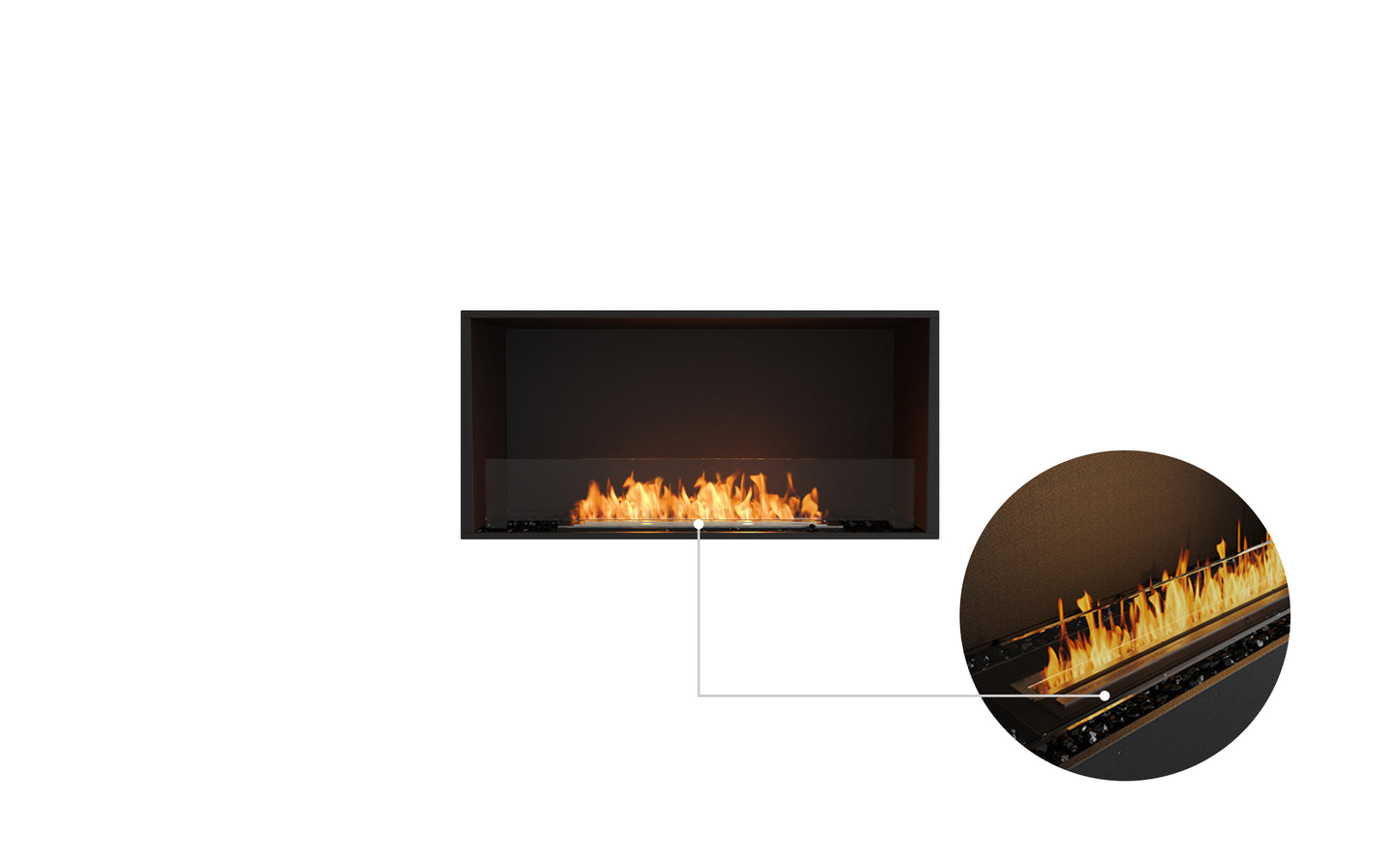 EcoSmart Fire Flex 42SS Single Sided Ethanol Fireplace Insert