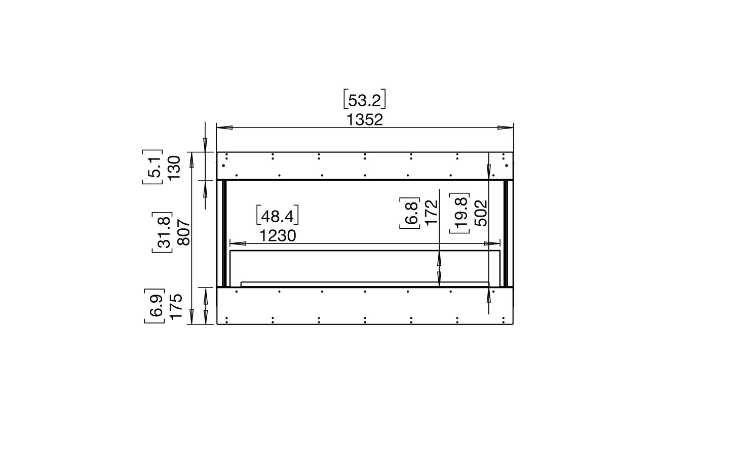 EcoSmart Fire Flex 50BY Bay Ethanol Fireplace Insert