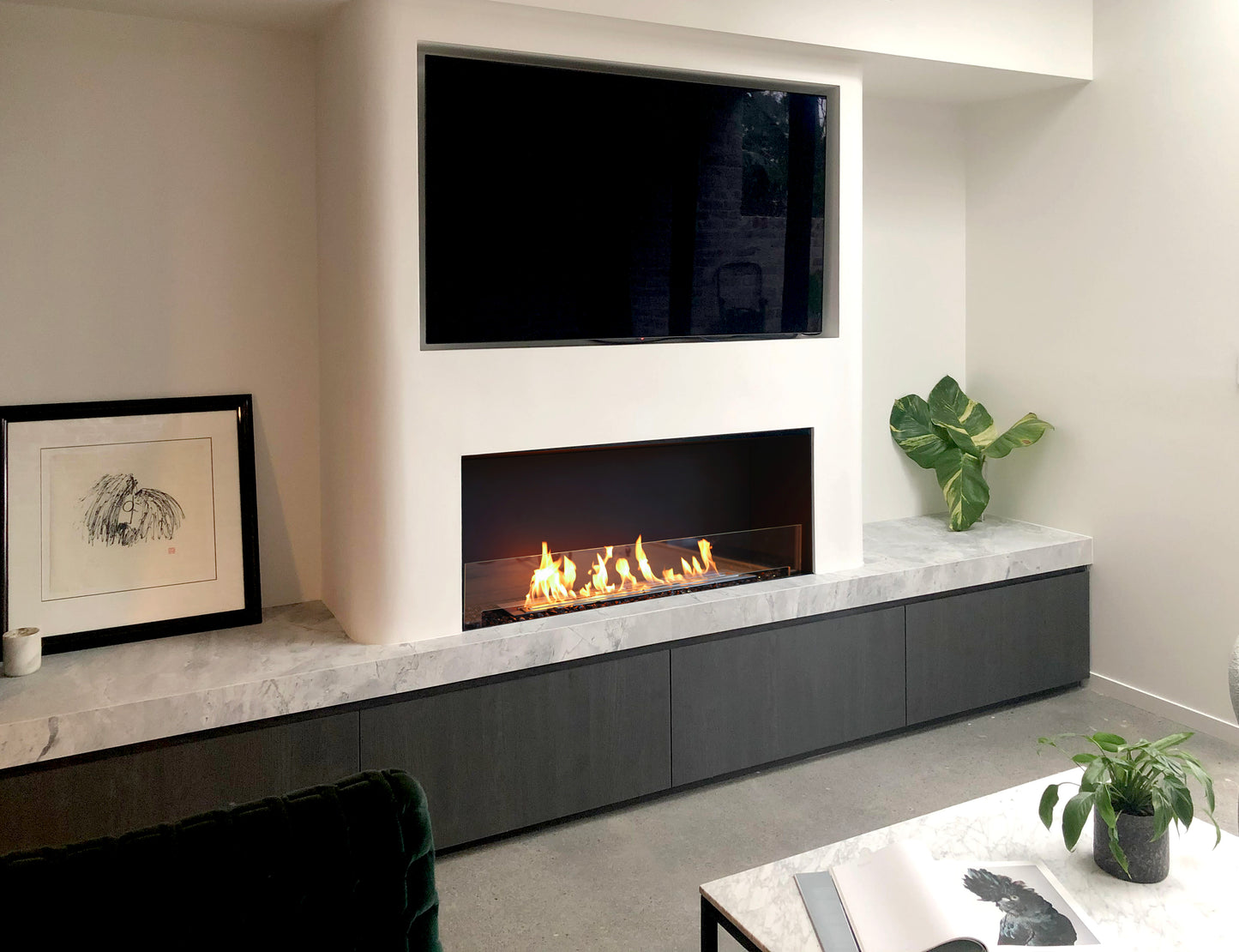 EcoSmart Fire Flex 50SS Single Sided Ethanol Fireplace Insert