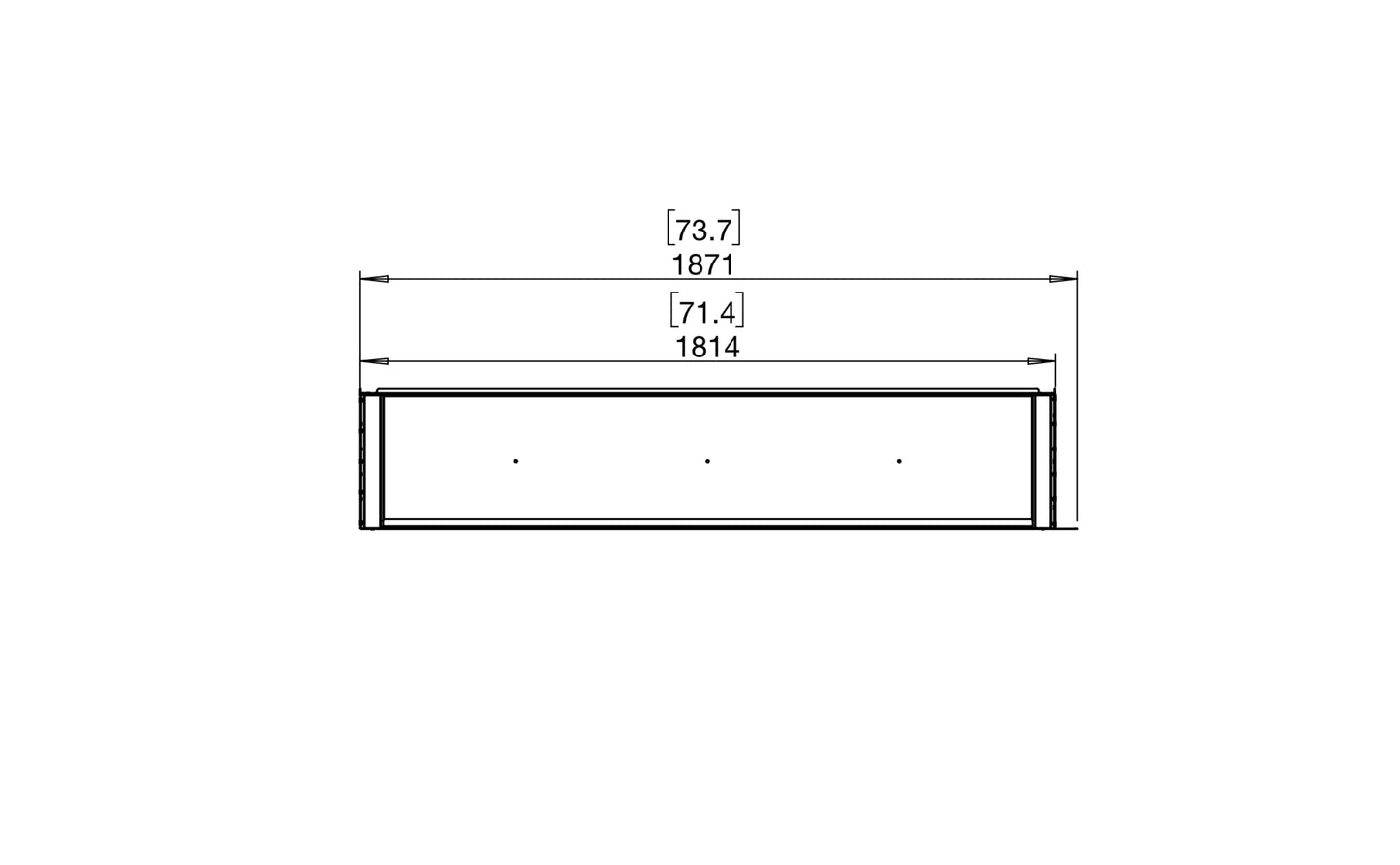 EcoSmart Fire Flex 68LC Left Corner Ethanol Fireplace Insert - 1771mm width viewing area