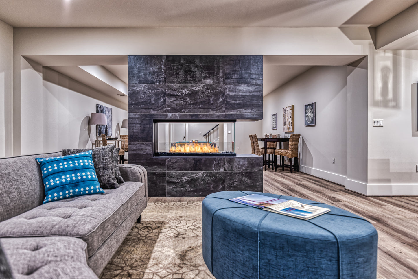 EcoSmart Fire Flex 32PN Peninsula Ethanol Fireplace Insert - 851mm Viewing area