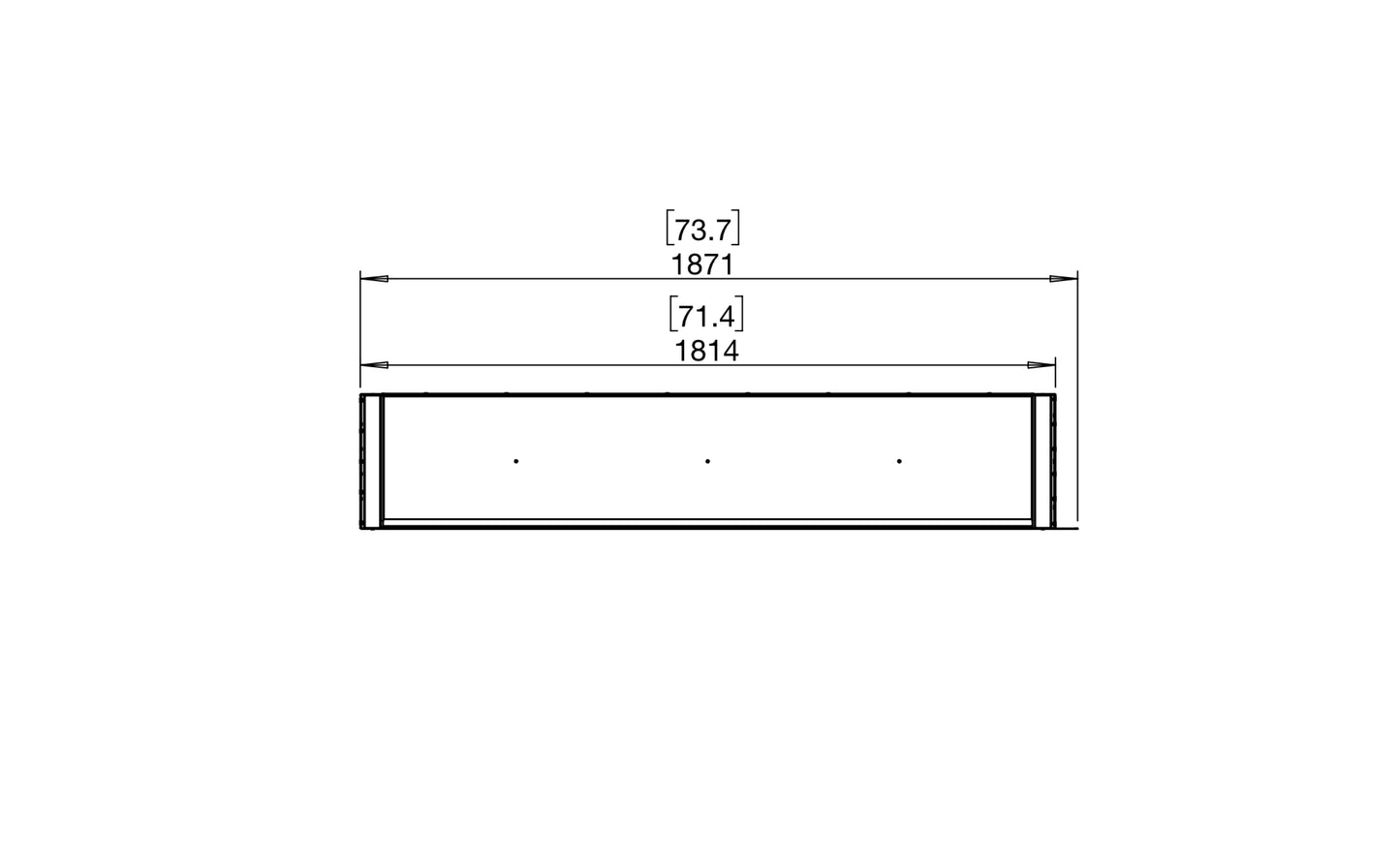 EcoSmart Fire Flex 68PN Peninsula Ethanol Fireplace Insert - 1771mm width viewing area