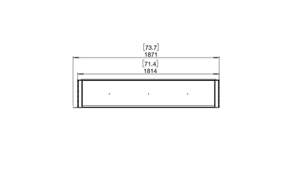 EcoSmart Fire Flex 68RC Right Corner Ethanol Fireplace Insert - 1771mm width viewing area