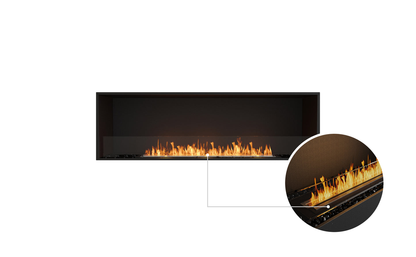 EcoSmart Fire Flex 68SS Single Sided Ethanol Fireplace Insert