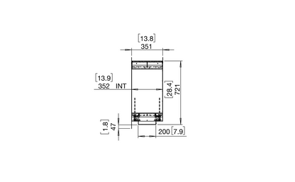EcoSmart Fire Flex 42DB Double Sided Ethanol Fireplace Insert - 1065mm viewing area