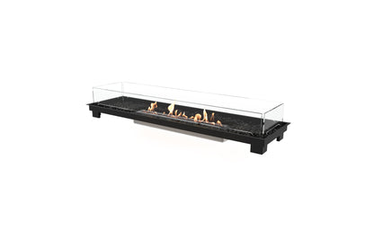 Modern ethanol fireplace on a white background